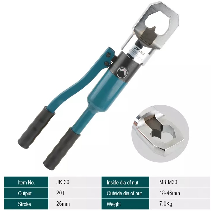 Đầu cắt đai ốc thủy lực JP-30