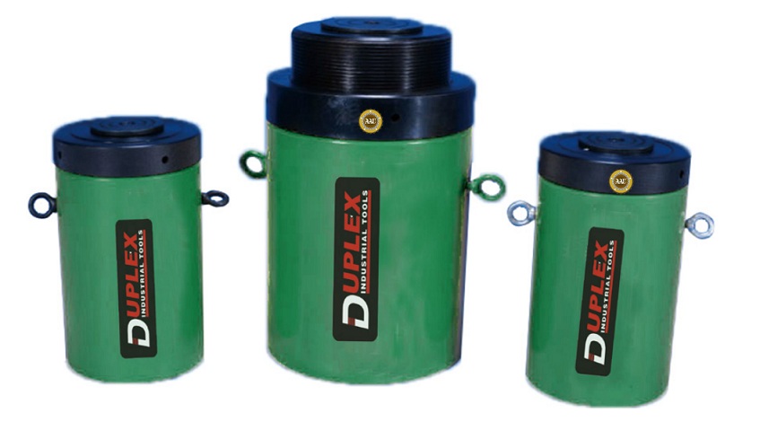 single acting lock nut cylinders, cll-1006, hydraulic cylinder, hydraulic jack, duplex/shanghai, kich thuy luc 1 chieu, bom tay thuy luc, bom dien thuy luc, 